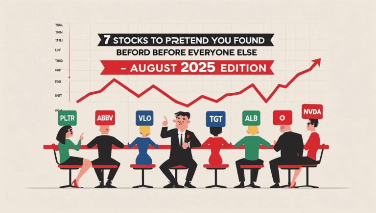 7 stocks to pretend you found before everyone else in August 2025 edition.