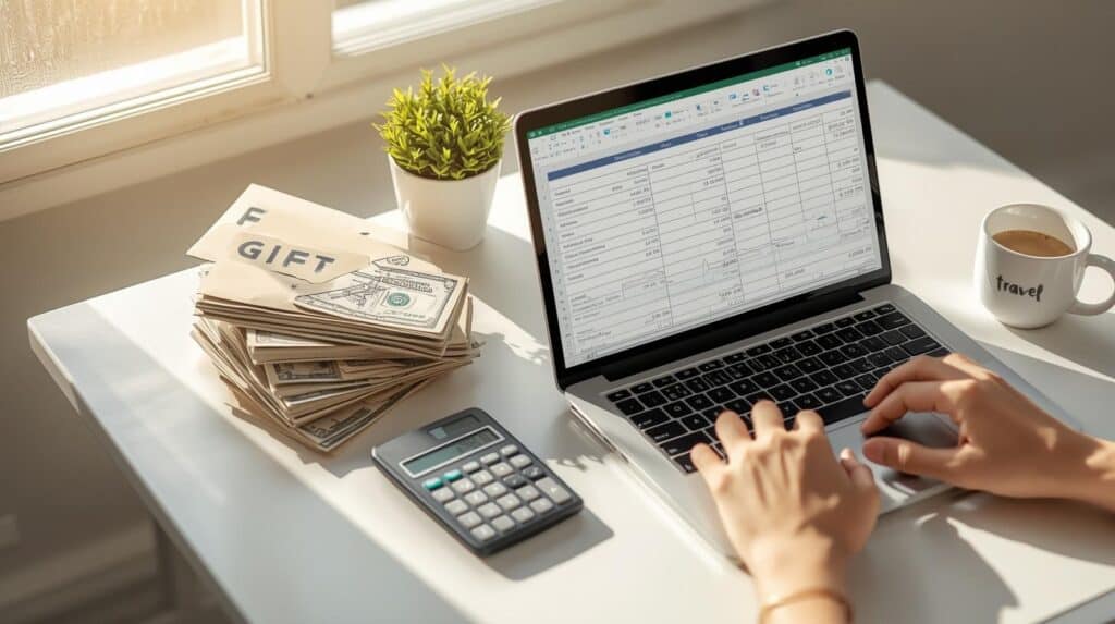 Successful holiday budget planning showing organized financial approach to avoid turkey-brained money moves