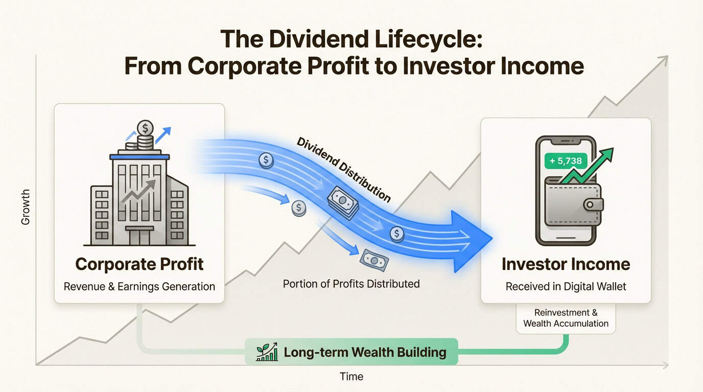 Consistent dividend payments from profitable companies create reliable income streams
