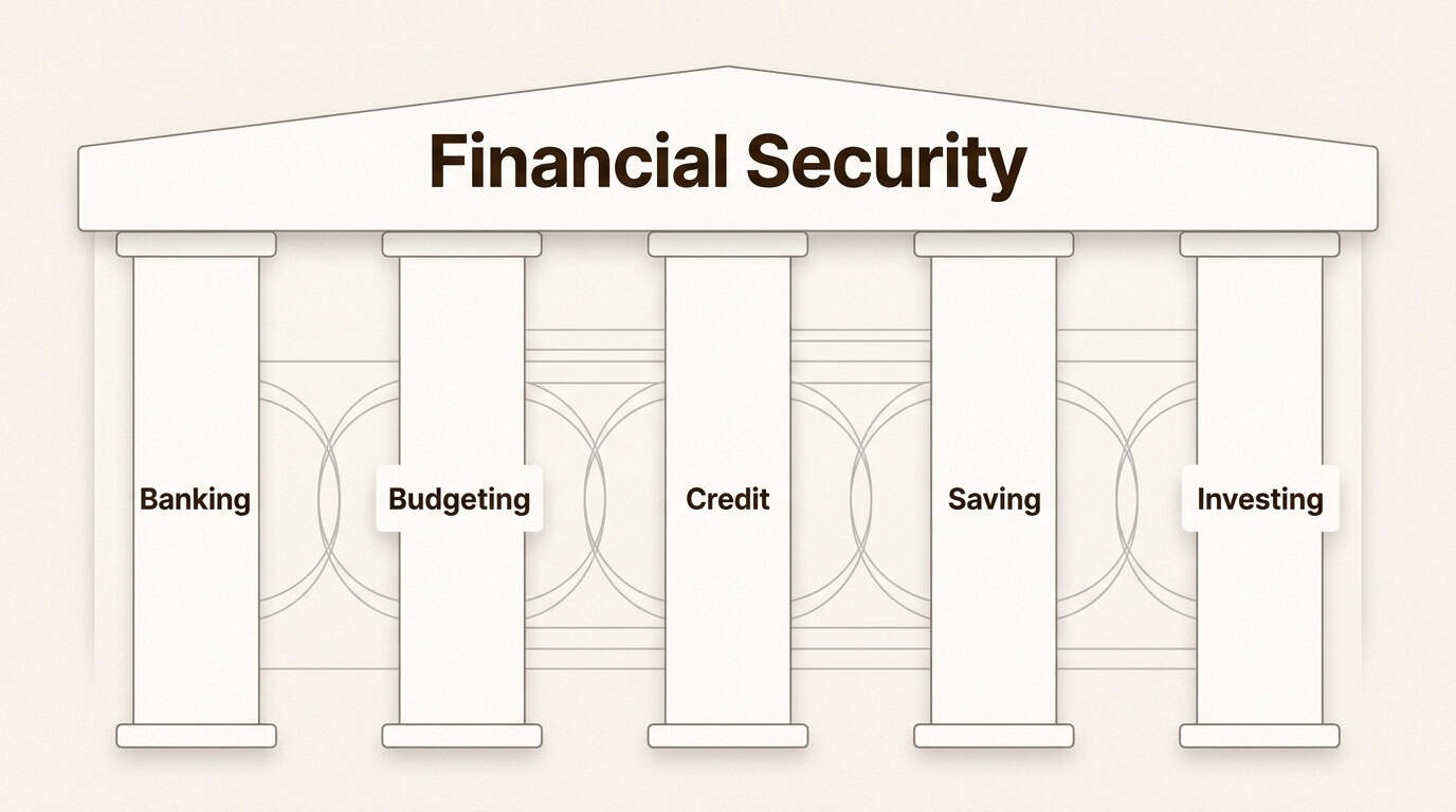 The five core pillars help you build a stable financial house that can withstand economic volatility and personal emergencies