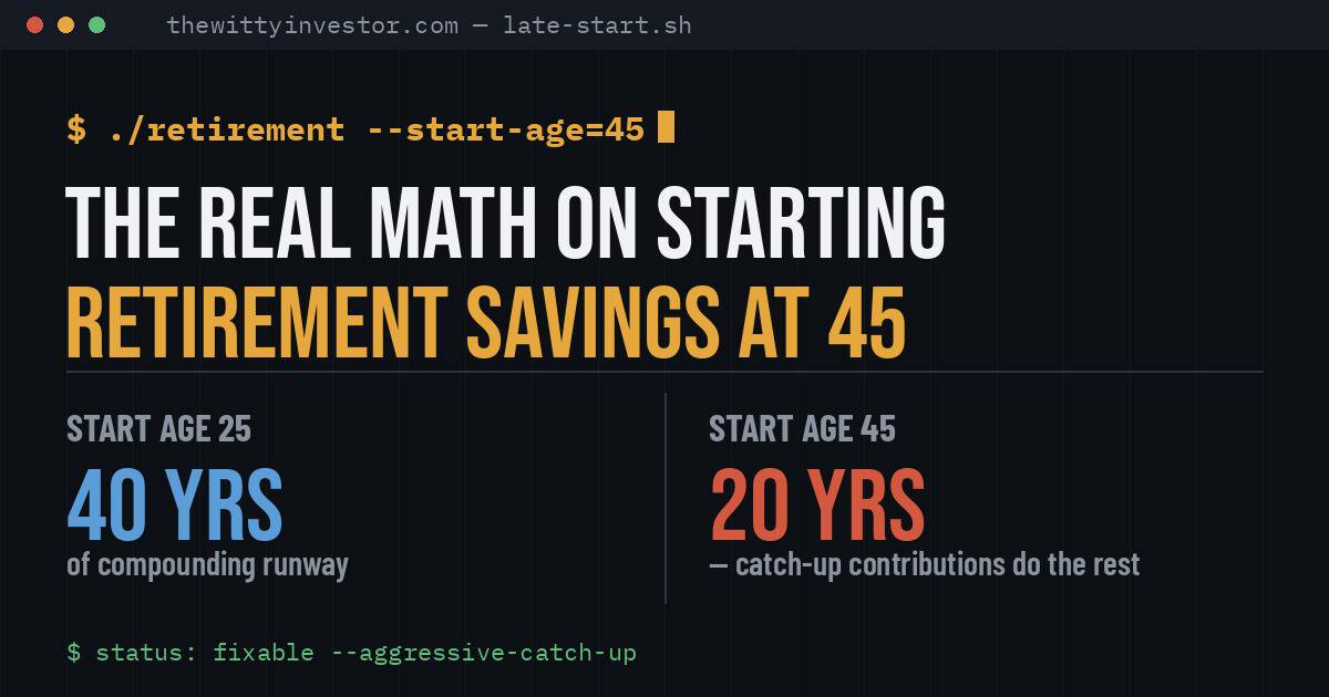 retirement savings at 45
